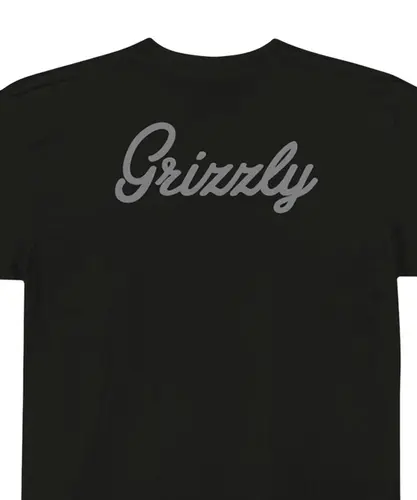 Camiseta Grizzly Back Script Logo Tee Black