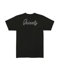 Camiseta Grizzly Back Script Logo Tee Black