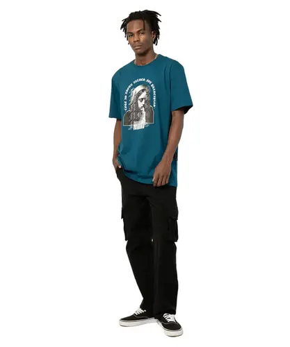 Camiseta MCD Regular Perg Santa Azul Deep