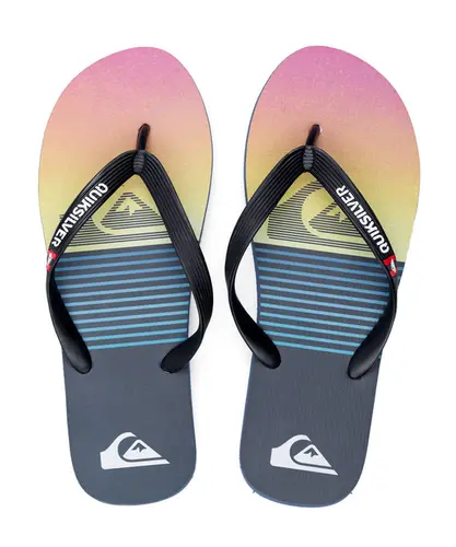 Chinelo Quiksilver Monokai Slab Stripe Marinho
