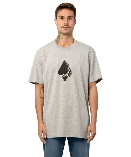 Camiseta Regular MCD Espada Líquida Cinza