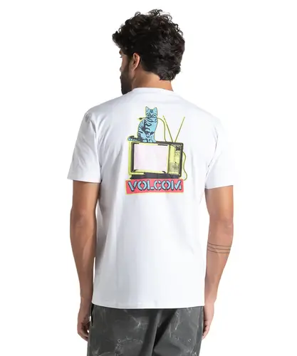 Camiseta Volcom Catv Branco