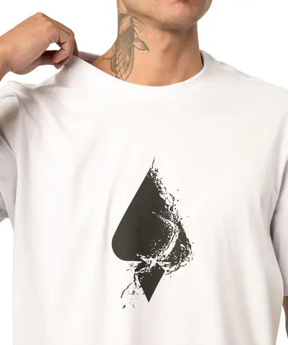 Camiseta Regular MCD Espada Líquida Branco