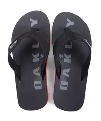 Chinelo Oakley Zeal Imperial  Preto Cinza Vermelho