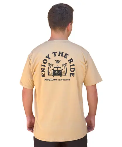Camiseta Hang Loose x Ophicina Ride Palha