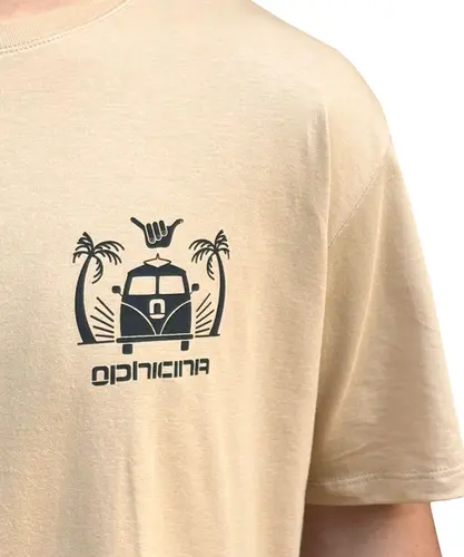 Camiseta Hang Loose x Ophicina Ride Palha