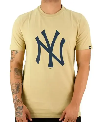 Camiseta New Era Big Logo MLB New York Yankees - Kaki