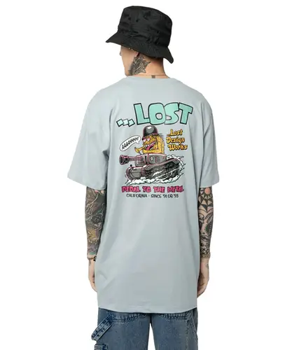 Camiseta Lost Pedal To The Metal Azul Maresia
