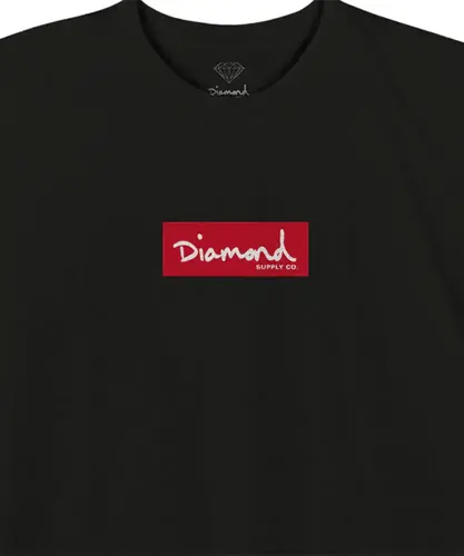 Camiseta Diamond Box Logo Tee Black