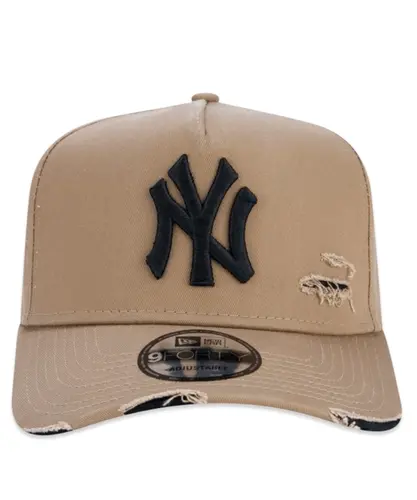 Boné New Era 9FORTY A-Frame MLB New York Yankees Destroyed - Khaki