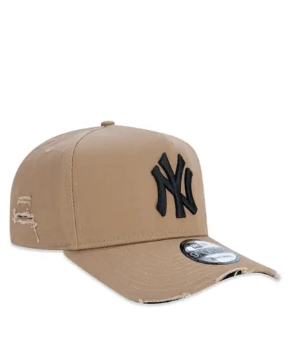 Boné New Era 9FORTY A-Frame MLB New York Yankees Destroyed - Khaki