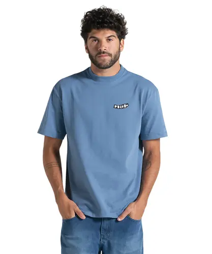 Camiseta Volcom Comfort Pistol Stone Azul