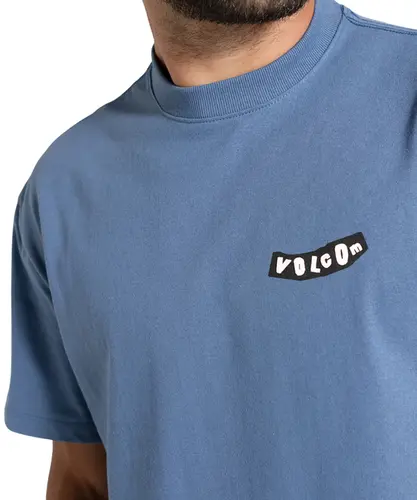 Camiseta Volcom Comfort Pistol Stone Azul