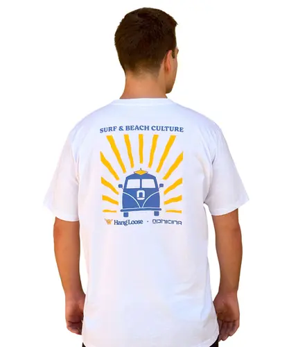 Camiseta Hang Loose x Ophicina Culture Branco