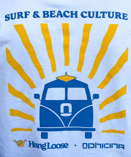 Camiseta Hang Loose x Ophicina Culture Branco