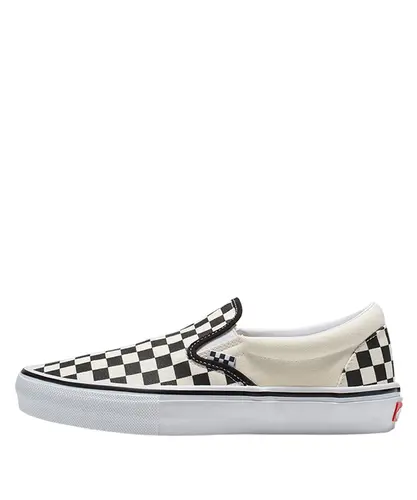Tênis Vans Skate Slip On White Black