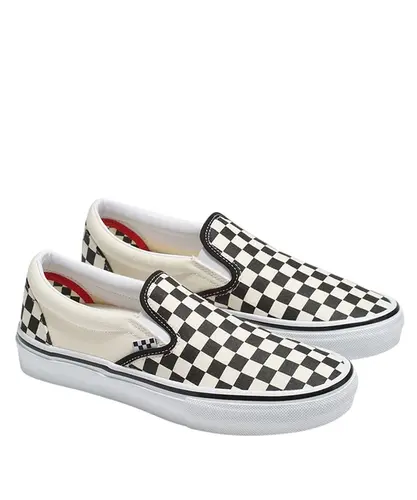 Tênis Vans Skate Slip On White Black