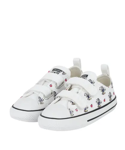 Tênis Converse Infantil Chuck Taylor All Star 2V OX Disney Snow White Branco