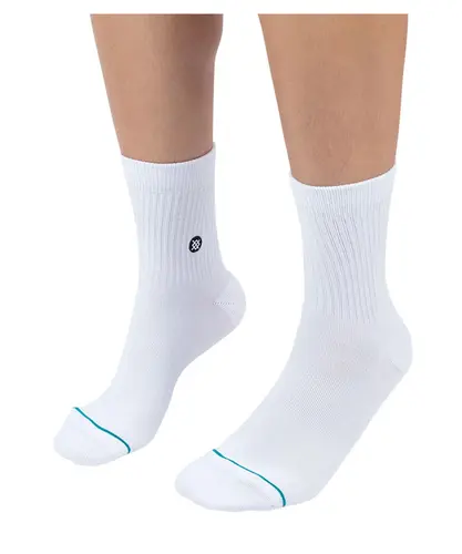 Meia Stance Icon Quarter White