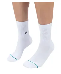 Meia Stance Icon Quarter White