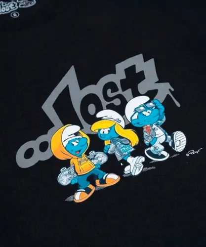 Camiseta Lost Smurfs Crias - Preto