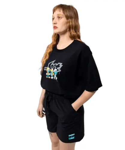 Camiseta Lost Smurfs Crias - Preto