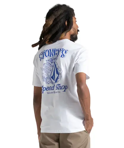 Camiseta Volcom Speed Shop Branco