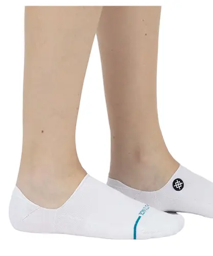 Meia Stance Icon No Show White