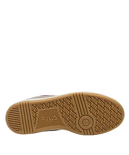 Tênis Fila Court 90 Masculino Marrom Bege Oliva
