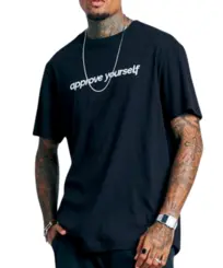 Camiseta Approve Bold Yourself Preto