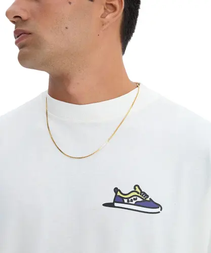 Camiseta Oversized Baw Market Maniac Off White