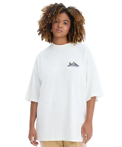Camiseta Oversized Baw Market Maniac Off White