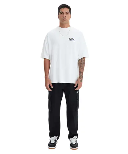 Camiseta Oversized Baw Market Maniac Off White