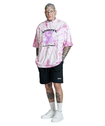 Camiseta Approve Huge Hi Bear Rosa