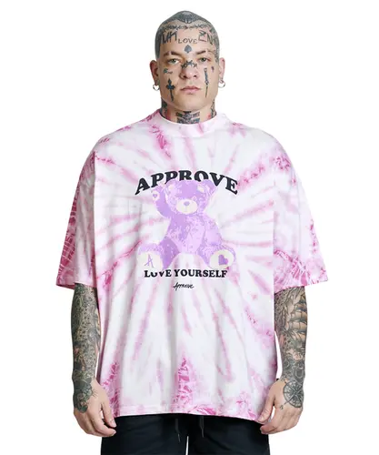 Camiseta Approve Huge Hi Bear Rosa