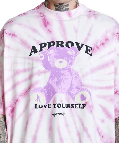 Camiseta Approve Huge Hi Bear Rosa