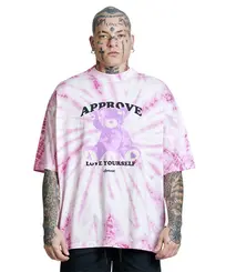 Camiseta Approve Huge Hi Bear Rosa