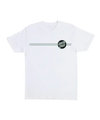 Camiseta Santa Cruz Johnson Beast Wagon Stripes Branco