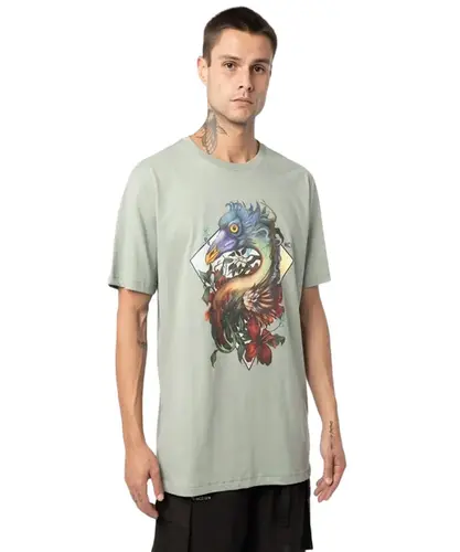 Camiseta Regular MCD Pipa Pássaro Bailon Verde