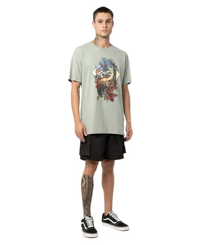 Camiseta Regular MCD Pipa Pássaro Bailon Verde