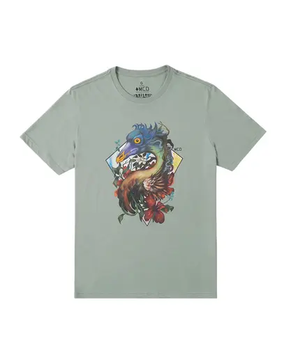 Camiseta Regular MCD Pipa Pássaro Bailon Verde