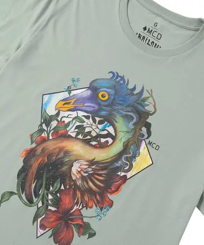 Camiseta Regular MCD Pipa Pássaro Bailon Verde