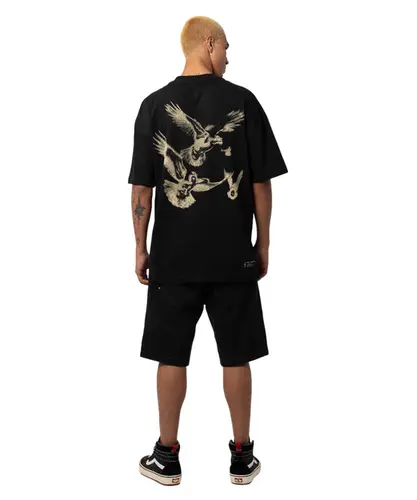 Camiseta Box Fit MCD Pigeon Preto