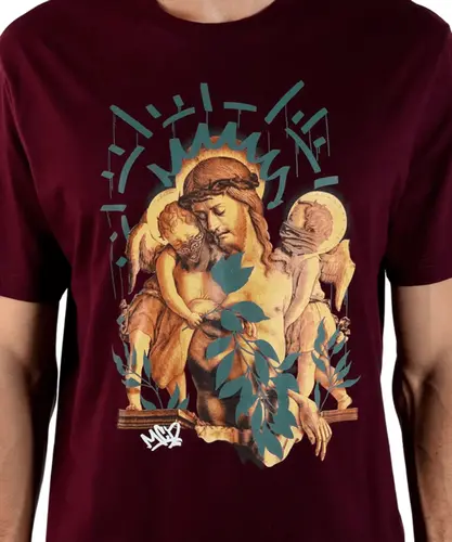 Camiseta Regular MCD Angel Jesus Vinho - Outlet