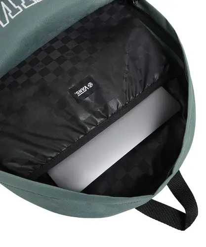 Mochila Vans Old Skool Check Backpack Warm Weather Dark Forest