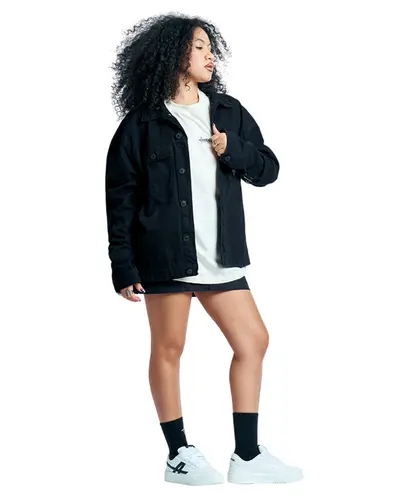 オフショルカラーダブルボタンジャケット black free #poláura オフショルカラーダブルボタンジャケット – poláura OFFICIAL ONLINE STORE