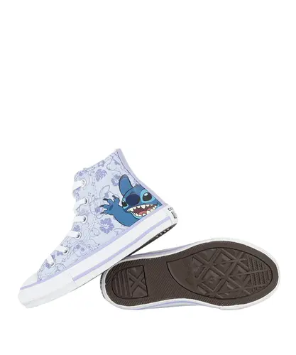 Tênis Converse x Disney Stitch Chuck Taylor All Star Infantil Azul Gelo