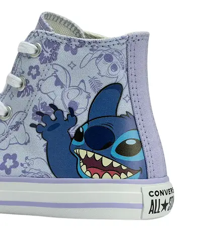 Tênis Converse x Disney Stitch Chuck Taylor All Star Infantil Azul Gelo
