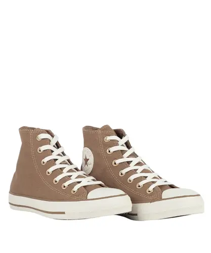 Tênis Converse Chuck Taylor All Star Summer Metals Cano Alto Cogumelo Amêndoa