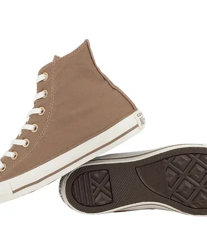 Tênis Converse Chuck Taylor All Star Summer Metals Cano Alto Cogumelo Amêndoa